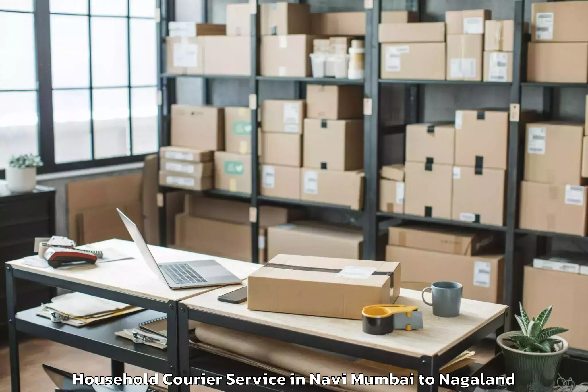 Reliable Navi Mumbai to Mokokchung Household Courier